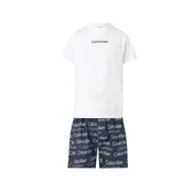 Calvin Klein Underwear Kratka pižama temno modra/bela