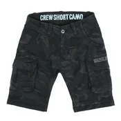Moške kratke hlače ALPHA INDUSTRIES - Crew - black camo_196201