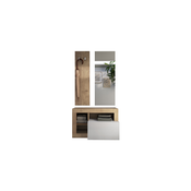 Klop LENOR 91x209 cm bela/rjava