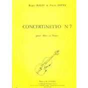 ROCHE/DOURY:CONCERINETTO NO.7 POUR ALTO ET PIANO