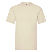 Beige Mens T-shirt Valueweight Fruit of the Loom