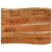 Stolna ploca 90x60x3,8 cm pravokutna bagremovo drvo živi rub