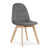 Brandless BORA Stol - Temno siv žamet x 1, (22030715)