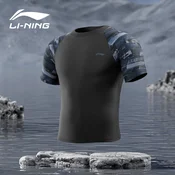 Li-Ning Muška majica za kupanje 8022, Kratak rukav, Crno-plava