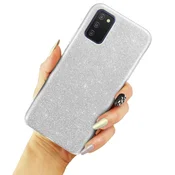 GS Bleščeč ovitek za Samsung Galaxy A03s, srebrn