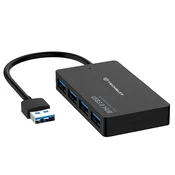 Hub postaja Techsuit QuantumNode 4v1 (H15) USB-A - 4x USB-A 3.0, ABS - črna