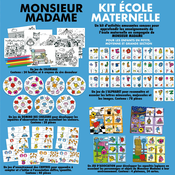 Náucná hra Monsieur Madame Educa Ucíme sa farby abecedu císla a vytvárame asociácie od 3 rokov EDU19691