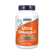 NOW Foods, Ultra Omega 3 riblje ulje, 180 kapsula