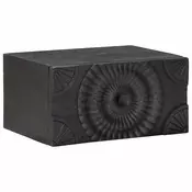 vidaXL Nočna omarica s predalom Črna 40 x 30 x 20 cm