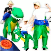 shumee Preobleka za kostum dinozavra, samonapihljiv napihljiv kostum dinozavra t-rexa