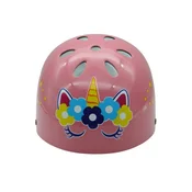 Alltoys Otroška čelada z motivom samoroga, roza, velikost S (52–55 cm)