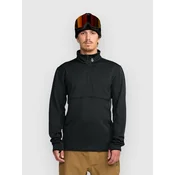 Volcom Gridlock Mock Neck moški pulover s kapuco black