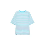Pull&Bear Majica nebeško modra / svetlo roza
