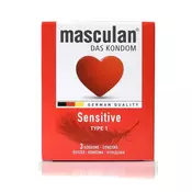 Masculan sensitive kondomi (3 kondoma)