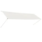 Vidaxl Zložljiva tenda 400x150 cm krem