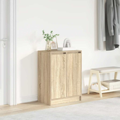 shumee vidaXL Omarica za čevlje sonoma hrast 57x34x76 cm inženirski les