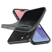 shumee Ovitek Spigen Crystal Flex za iPhone 15 Plus - sivo-prozoren