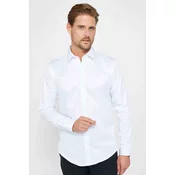 TUDORS Muška košulja dugih rukava Madison, Slim Fit, Bela