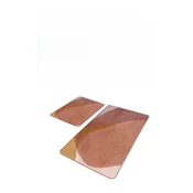 Rjave žametne kopalniške preproge v kompletu 2 ks 60x100 cm – Mila Home