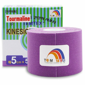 Temtex Tape Tourmaline prožen trak za mišice in sklepe barva Purple 1 kos