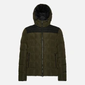 Dark green mens jacket Geox Magnete Hoojkt - Men