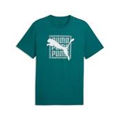 Puma GRAPHIC WORDING TEE, moška majica, zelena 691775