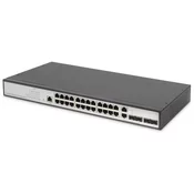 Digitus DN-80221-3: 24-portni Gigabit omrežni stikalo, 19-palčni, upravljivo