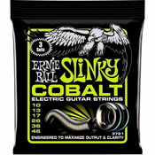 Ernie Ball 3721 Cobalt Regular Slinky Electric Guitar Strings 3-Pack