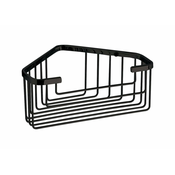 Kotna polica SMART, 200 x 80 x 151 mm, mat črna - Mat črna - 120 - Nerjaveče jeklo - Vijaki - Žica - Gedy - SMART - 200x80x151 mm - Polica