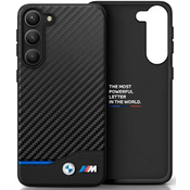 BMW Samsung Galaxy S23 black Leather Carbon (BMHCS23S22NBCK)