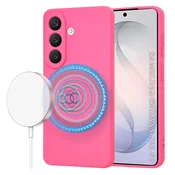 Silikonski ovitek Techsuit SoftFlex MagSafe za Samsung Galaxy S26 - roza