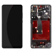 LCD za Huawei P30+touch screenWITH FRAME(OLED) crni
