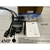 KJB Mini zunanja IP kamera 4 MP, objektiv 2,8 mm, kartica 32 GB