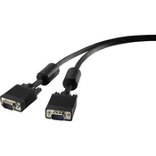renkforce SVGA priključni kabel [1x VGA-vtič - 1x VGA-vtič] 1.80 m črne barve renkforce