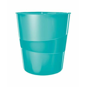 Leitz Koš za odpadke WOW, plastika, 15 l, ledeno modra
