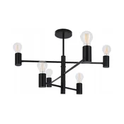 Lestenec na drogu 6xE27/20W/230V črna