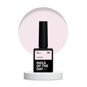 NAILSOFTHEDAY Prekrivna baza NOVO 04 - polprozorna hibridna baza v pudrasto roza barvi, 10 ml