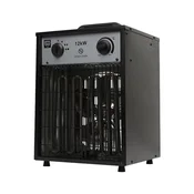 SHE SHX12KW2025 industrijski ventilatorski grelnik 12 kW, črn