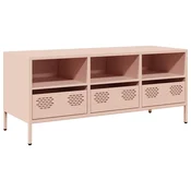 Vidaxl TV omarica roza 101,5x39x43,5 cm hladno valjano jeklo