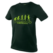 slomart Delovni T-shirt NEOlution z grafiko, steklenična zelena, vel. XXL