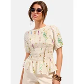 Friends Like These Bluza  kremna / rjava / zelena / svetlo lila