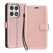 OEM Mayaxess, Denarnica etui Xiaomi 17 z zapestnim trakom in oporo, Šampanjec roza, (5000274624)