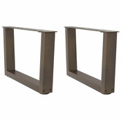 Noge za klub stolic V-oblik 2 kom Prirodni celik 60 x (30-31,3) cm Celik