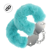 You2Toys Fluffy Anatomic Handcuffs Secure Lock System Blue OU1046BLU