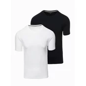 Ombre Set of mens t-shirts with round neckline