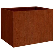 Vidaxl Cvetlično korito 62x47x46 cm corten jeklo