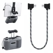 shumee NAJLONSKI OTG PRENOSNI KABEL ZA DJI MAVIC AIR 2 MINI 2 3 4 PRO DRON - DJI RC-N1/N2 - MICRO USB 30 CM
