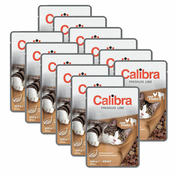 CALIBRA Cat Adult koščki jagnjetine in perutnine v omaki 12x100 g