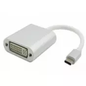 FAST ASIA Adapter konvertor USB 3.1 tip C M DVI F srebrni