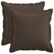 vidaXL Prevleka za blazino 2 pcs HOUTEN Taupe 30 x 30 cm Lažni lanu